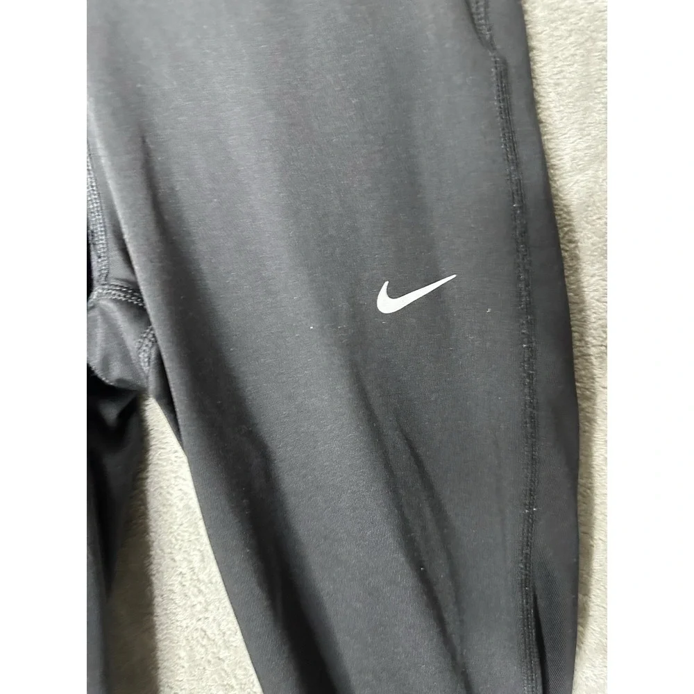 Nike Leggings Women's Small Dri-Fit Logo Athletic Running Skinny Cropped‎